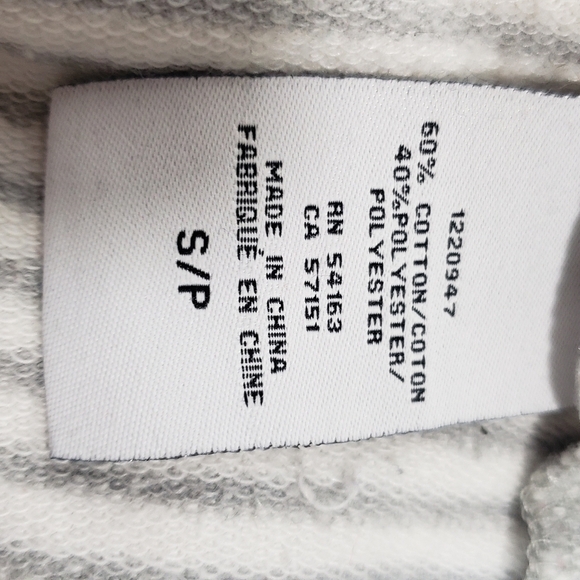 Tommy Hilfiger Gray And White Long Sleeve Top - Picture 6 of 6